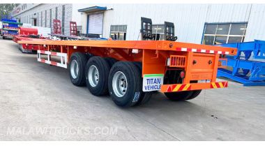 3 Axle Container Flatbed Trailer will be Shipped to Malawi