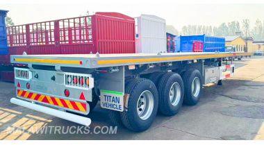 3 Axle Semi Truck Flatbed Trailer will be Shipped to Malawi