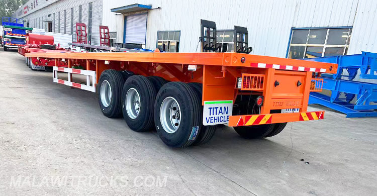 3 Axle Container Flat Bed Trailer for Sale in Malawi