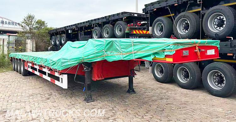 100 Ton 4 Axle Low Bed Trailer for Sale in Blantyre Malawi