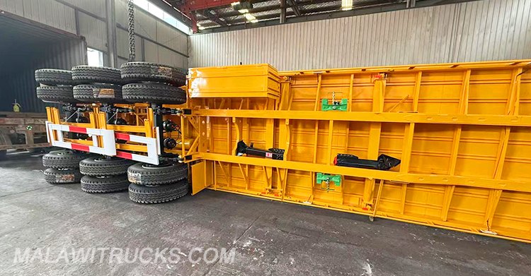 3 axle 40 ft flatbed trailer truck for sale in Malawi