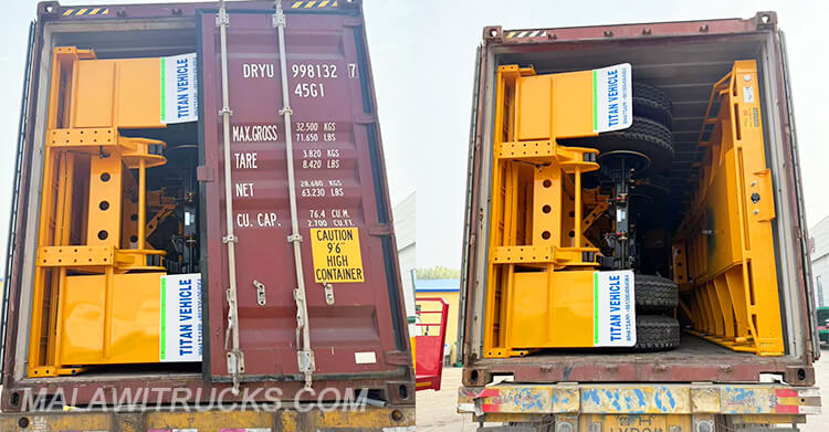 3 Axle 40 Ft Flatbed Trailer Truck for Sale in Malawi