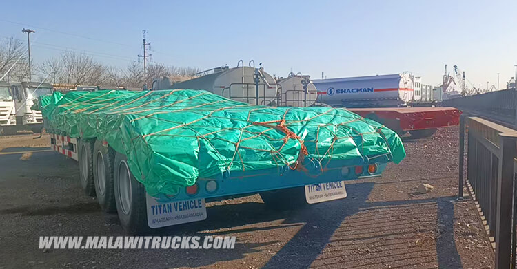 4 Axle 100 ton Lowbed Trailer for Sale in Malawi