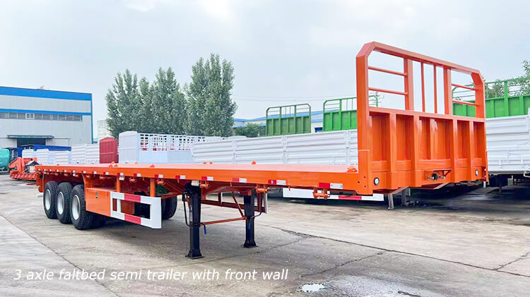 40ft Flatbed Trailer with Front Wall for Sale Price in Malawi