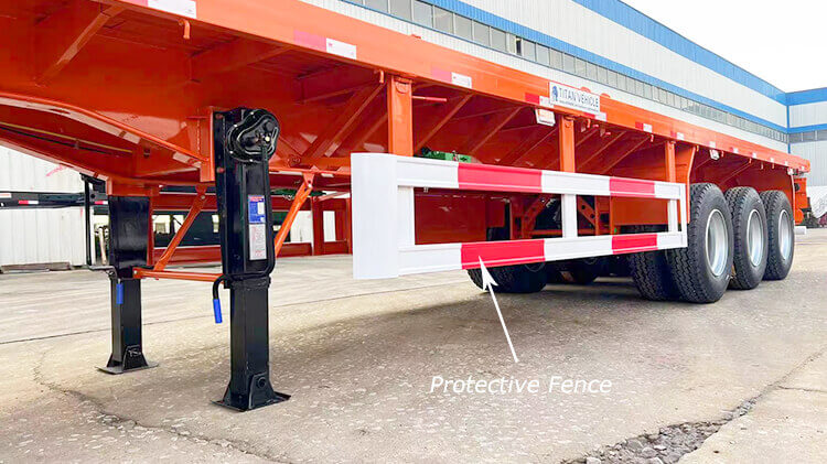 40ft Flatbed Trailer with Front Wall for Sale Price in Malawi