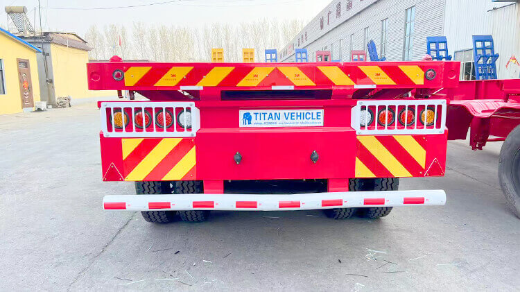 Tri Axle Container Flat Bed Trailer for Sale in Malawi