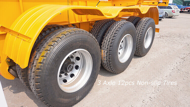 3 Axle 40ft 60ton Skeletal Trailer for Sale