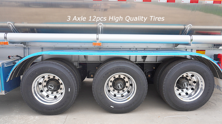 3 Axle 45000 Liters Aluminum Petrol Tanker for Sale in Malawi
