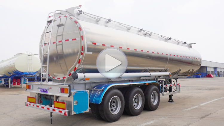 3 Axle 45000 Liters Aluminum Petrol Tanker for Sale in Malawi