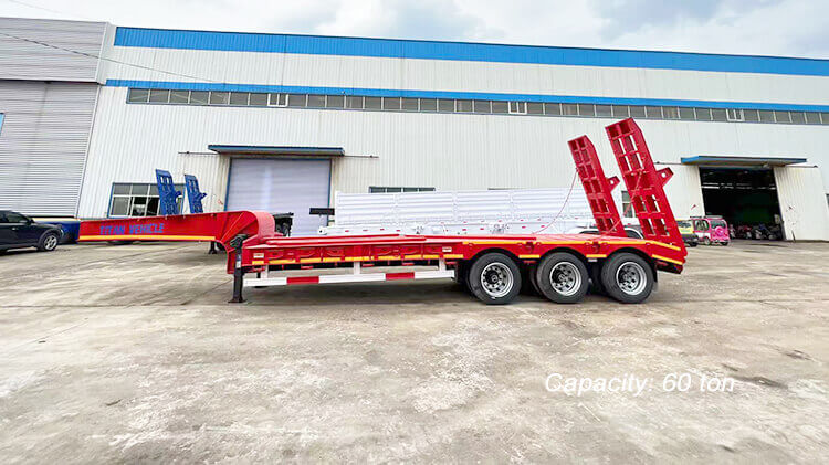 3 Axle 60ton Semi Low Bed Trailer for Sale Price in Malawi