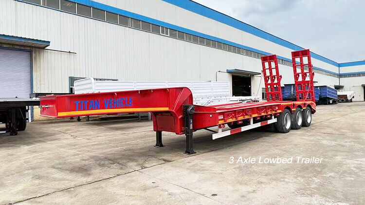 3 Axle 60ton Semi Low Bed Trailer for Sale Price in Malawi