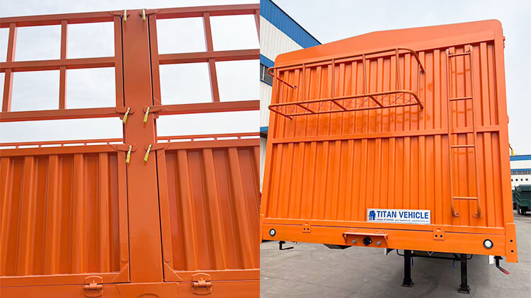 3 Axle 60ton Cargo Fence Trailer for Sale in Malawi