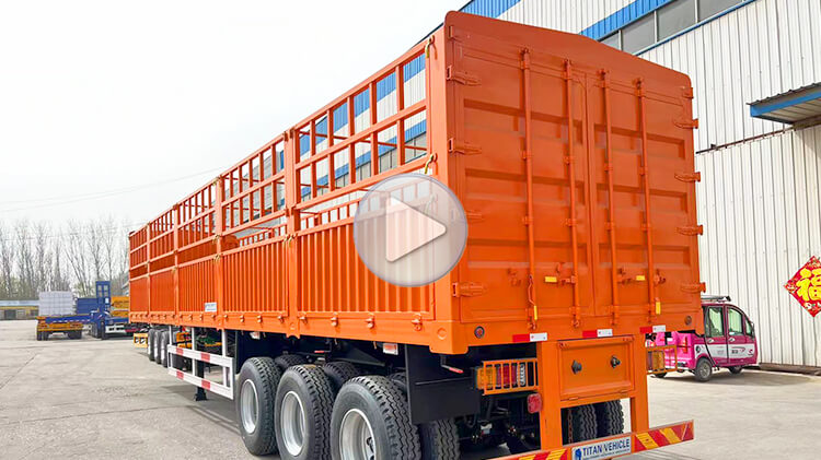 3 Axle 60ton Cargo Fence Trailer for Sale in Malawi