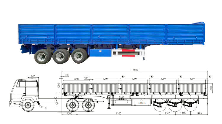 3 Axle 60ton Grain Trailer for Sale in Malawi