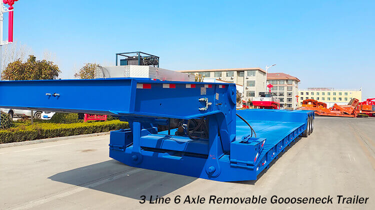 3 Line 6 Axle Removable Gooseneck Trailer for Sale in Malawi