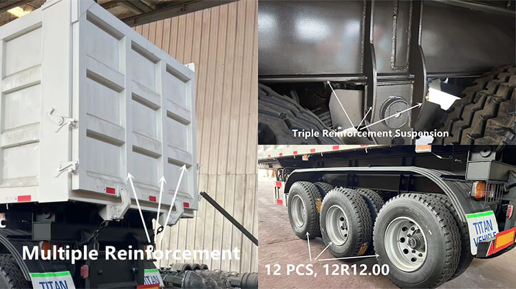 3 Axle Hydraulic Dump Trailer for Sale in Malawi