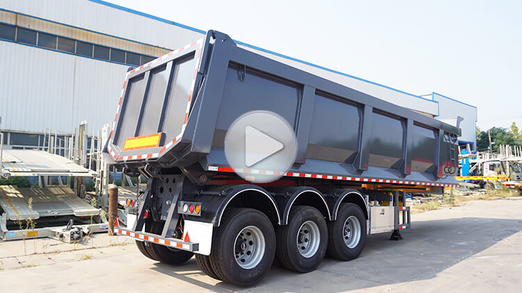 35 Cubic Tri Axle Semi Tipper Trailer for Sale in Malawi