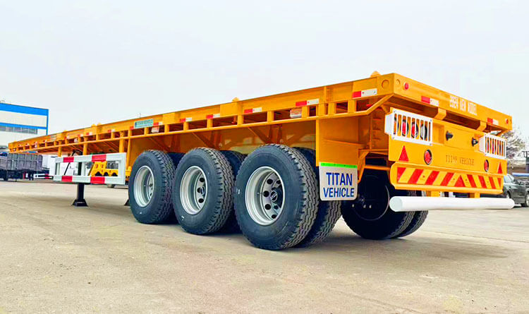 40ft Flat Bed Semi Trailer | Flatbed Semi Trailer Price in Malawi