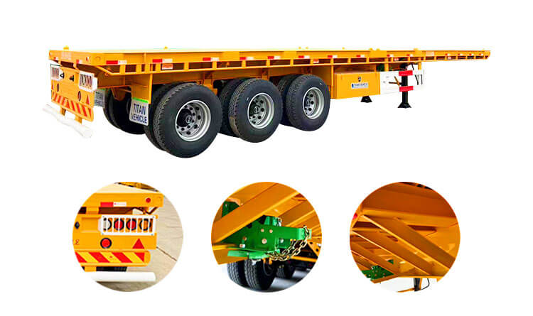 40ft Flat Bed Semi Trailer | Flatbed Semi Trailer Price in Malawi