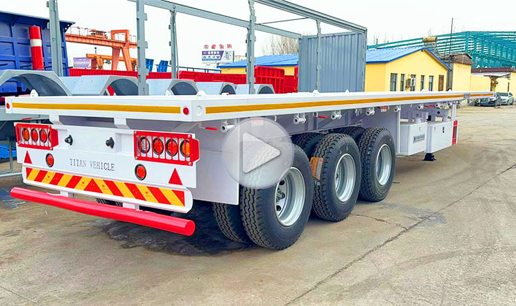 3 Axle Flatbed Tractor Trailer | Flatbed Truck Trailer for Sale in Malawi