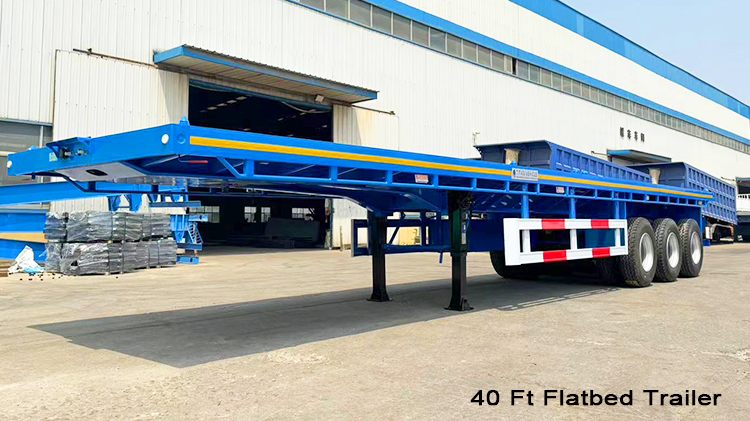 Tri Axle Semi Flatbed Trailer for Sale in Malawi