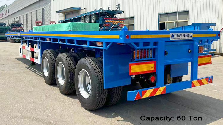Tri Axle Semi Flatbed Trailer for Sale in Malawi