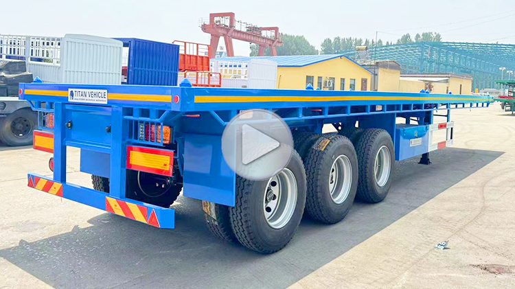 Tri Axle Semi Flatbed Trailer for Sale in Malawi