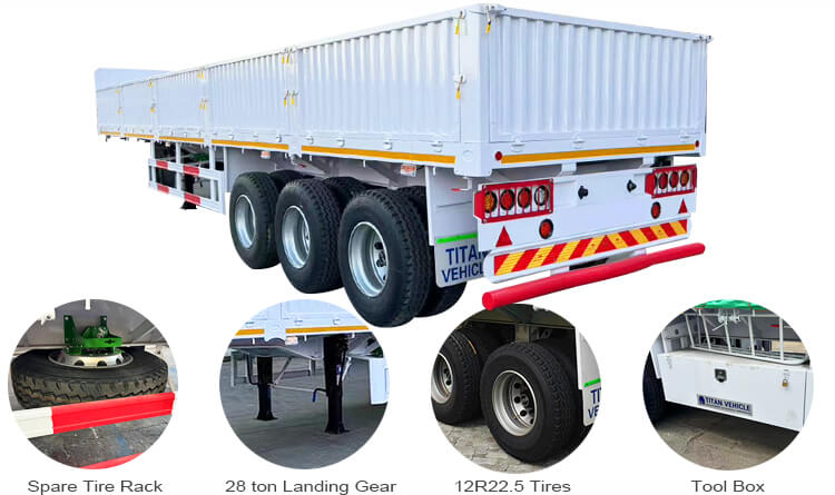 Tri Axle Dropside Trailers for Sale in Malawi