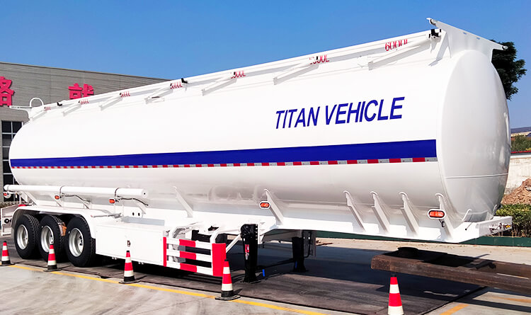 3 Axle 42000 Liters Diesel Fuel Tank Trailer for Sale in Malawi