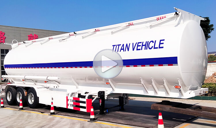 3 Axle 42000 Liters Diesel Fuel Tank Trailer for Sale in Malawi