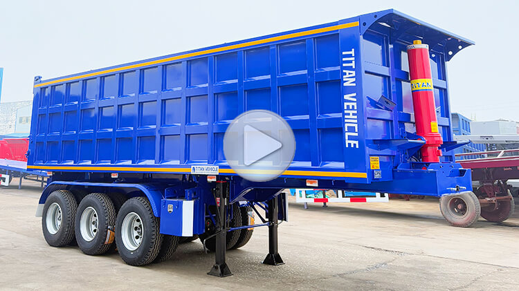 3 Axle Dump Semi Trailer for Sale in Malawi