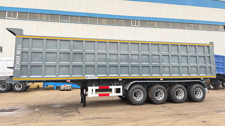 4 Axle 80 Ton Tipper Semi Trailer for Sale in Malawi