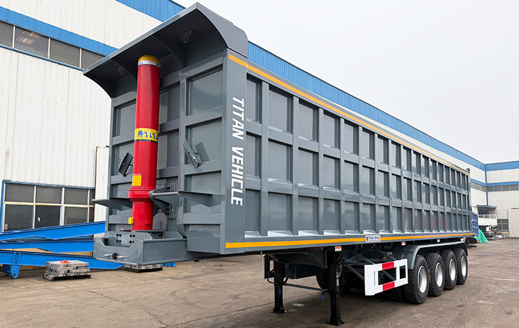 4 Axle 80 Ton Tipper Semi Trailer for Sale in Malawi
