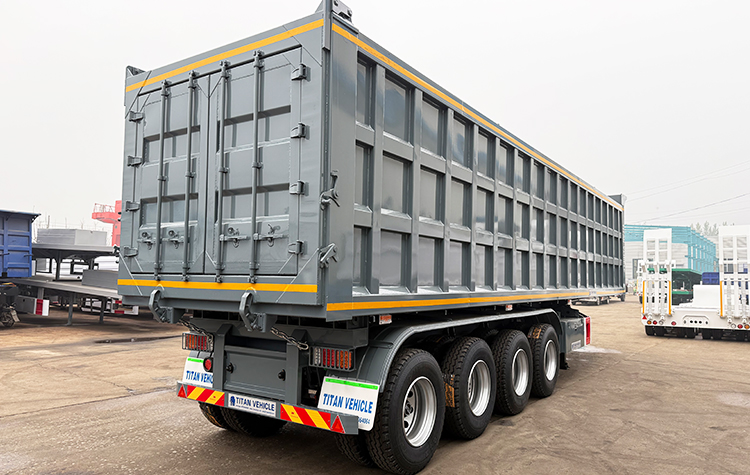 4 Axle 80 Ton Tipper Semi Trailer for Sale in Malawi