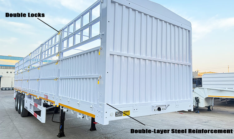 3 Axle Fence Semi Trailer for Sale in Malawi