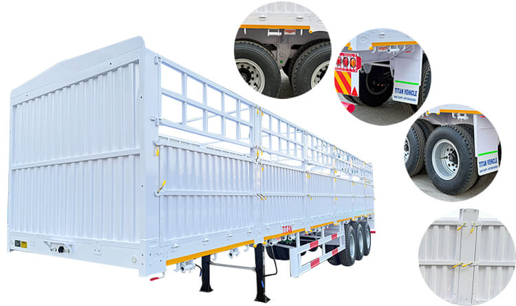 3 Axle Fence Semi Trailer for Sale in Malawi