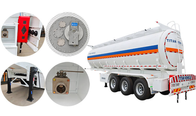 3 Axle 45000 Liters Crude Oil Tanker Trailer for Sale in Malawi