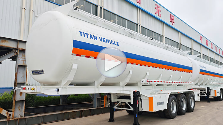 3 Axle 45000 Liters Crude Oil Tanker Trailer for Sale in Malawi
