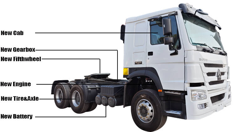 Used Howo Tractor Truck Head for Sale in Malawi