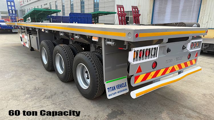 40 Ft Tri Axle Flatbed Truck Trailer for Sale in Malawi