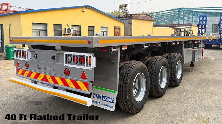 40 Ft Tri Axle Flatbed Truck Trailer for Sale in Malawi