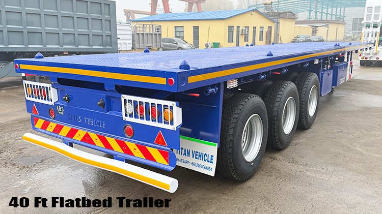3 Axle Flatbed Semi Trailer | Flat Bed Trailers for Sale Near Me in Malawi