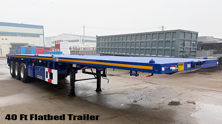 3 Axle Flatbed Semi Trailer | Flat Bed Trailers for Sale Near Me in Malawi
