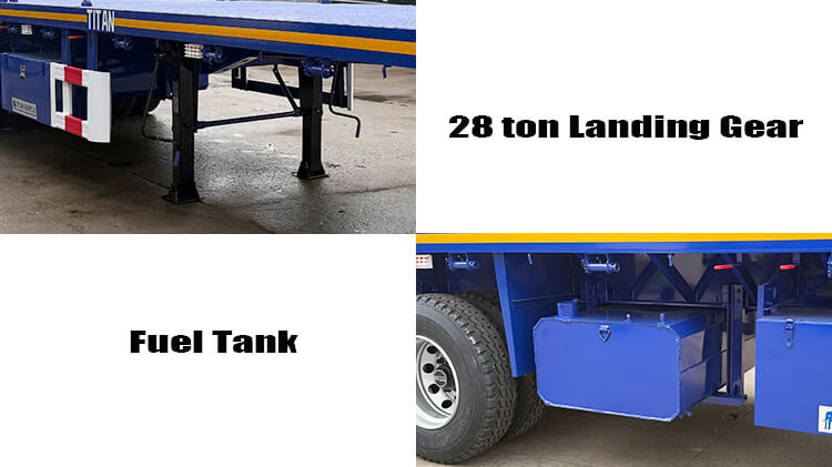 3 Axle Flatbed Semi Trailer | Flat Bed Trailers for Sale Near Me in Malawi