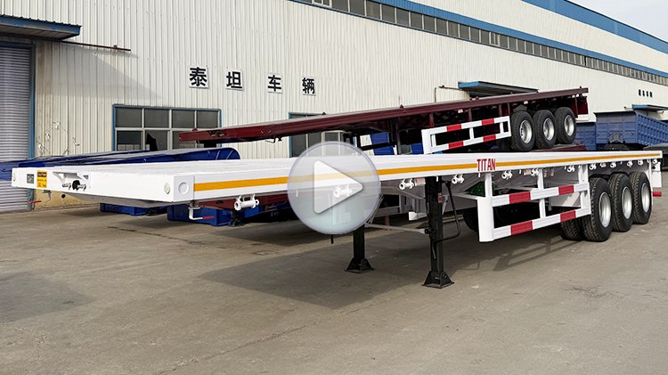 Heavy Duty 3 Axle Flatbed Trailer for Sale in Malawi