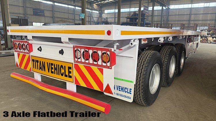 Heavy Duty 3 Axle Flatbed Trailer for Sale in Malawi