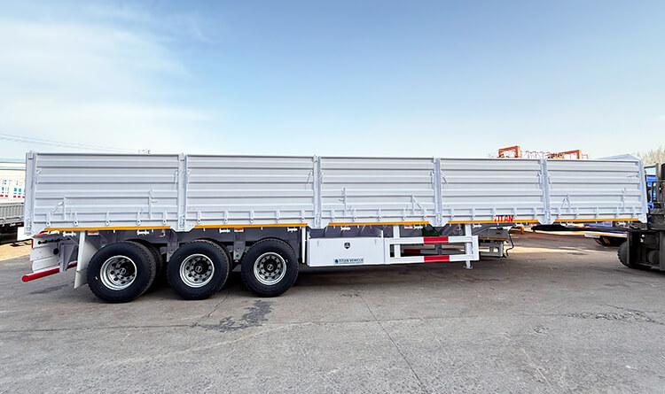 60 Ton Tri Axle Dropside Trailer for Sale | Drop Side Semi Trailer in Malawi