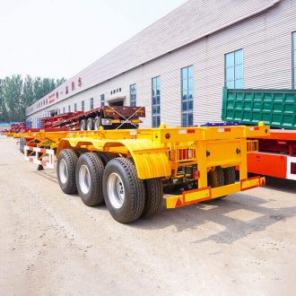 3 Axle 40ft 60ton Skeletal Trailer with Air Suspension