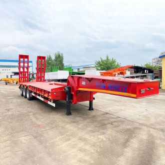 3 Axle 60ton Semi Low Bed Trailer