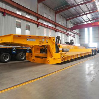 4 Axle 100ton Lowboy Trailer - Removable Gooseneck Trailer